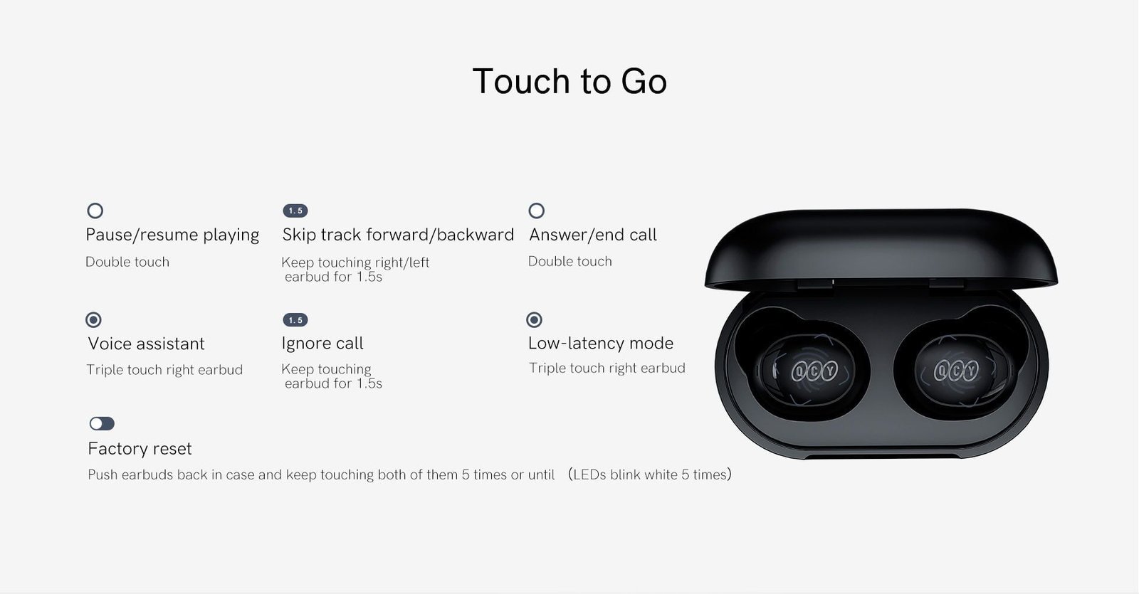 QCY ArcBuds Lite TWS Earbuds T27 ALt 1 12_qcybd_qcybangladesh_deximpo