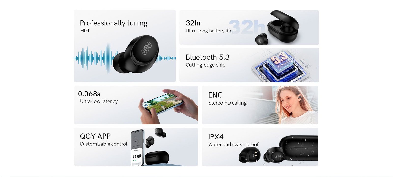 QCY ArcBuds Lite TWS Earbuds T27 ALt 1 2_qcybd_qcybangladesh_deximpo