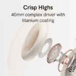 Qcy H2 Pro 43dB hybrid Active Noice Cancellation Overhead Earphone - Image 11