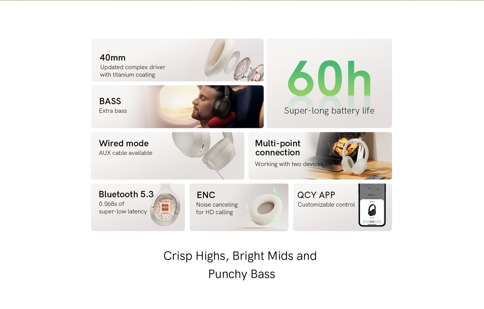 Qcy H2 Pro 43dB hybrid Active Noice Cancellation Overhead Earphone products Deximpo 2_qcybd_qcybangladesh_deximpo